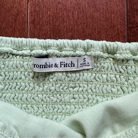 Abercrombie & Fitch Linen Blend Puff Sleeve Blouse - Picture 3 of 6